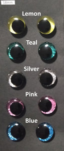 Glitter Safety Eyes - 18mm - 5 Pairs