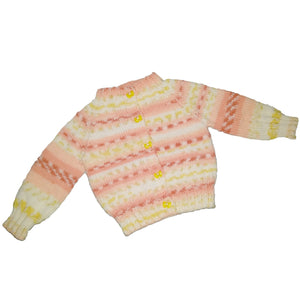 Baby Cardigan - Orange Multicolour