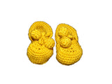 Csenge Anna Baby Cardigan and Booties - Mustard Yellow